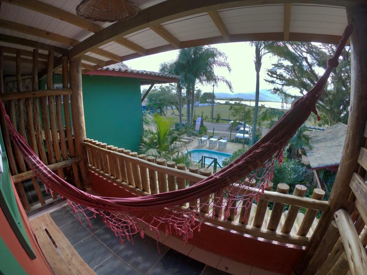 Pousada Canoa Azul Na Praia Da Ferrugem Garopaba Exterior foto